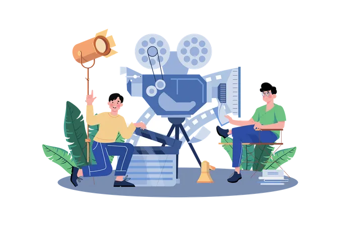 Movie director  Illustration