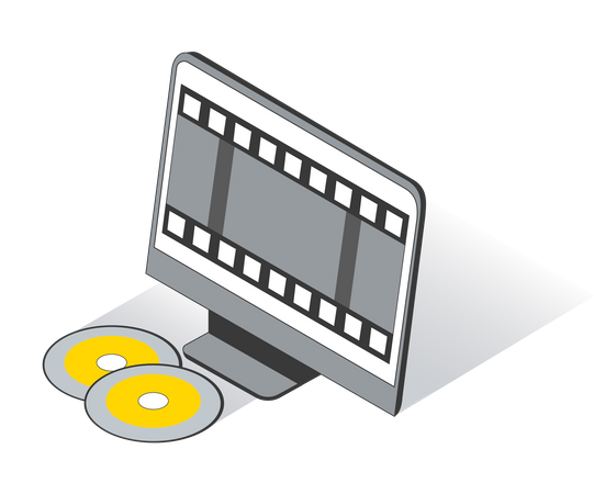 Movie Disc  Illustration