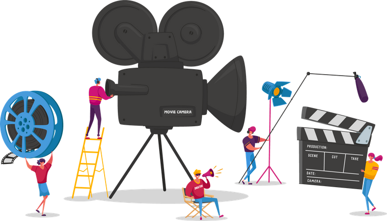 Movie industry Illustration