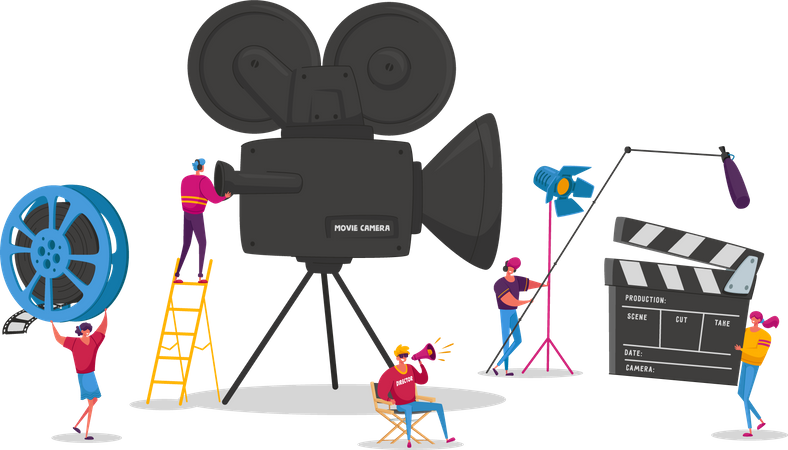 Movie industry  Illustration