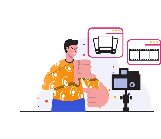 Movie maker  Illustration