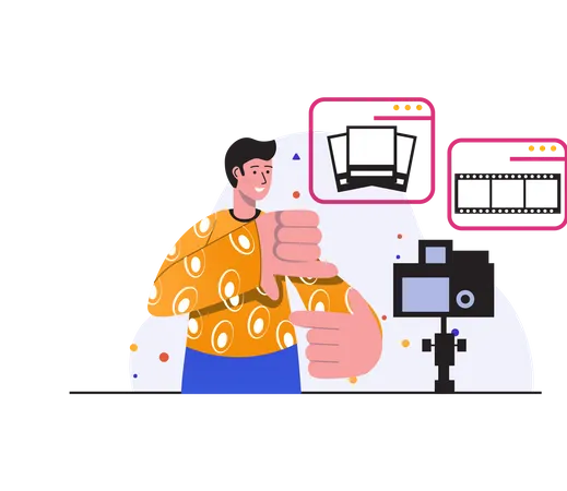 Movie maker  Illustration