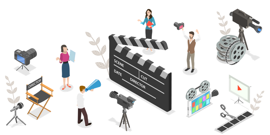 Movie Making Process  Illustration