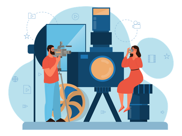 Movie production  Illustration