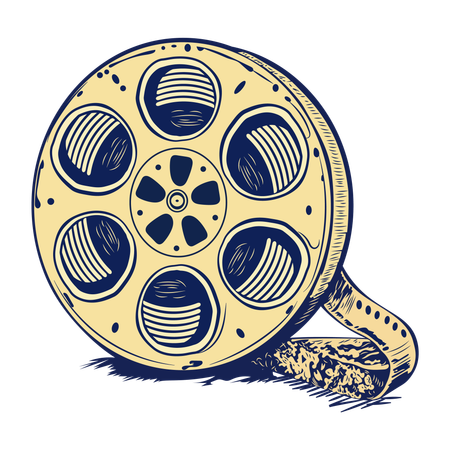 Movie reel  Illustration