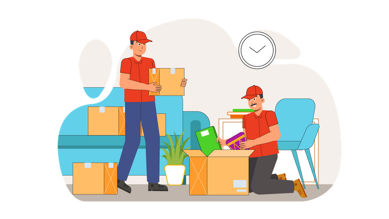 Moving House  Illustration