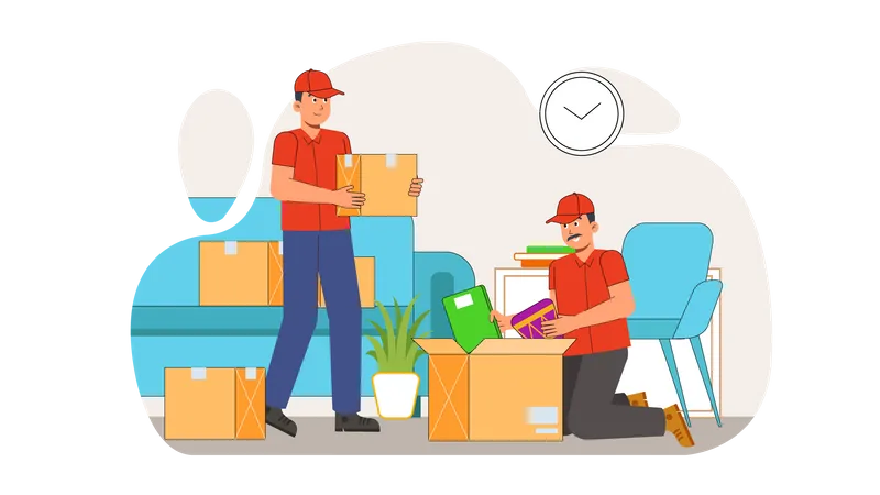 Moving House  Illustration