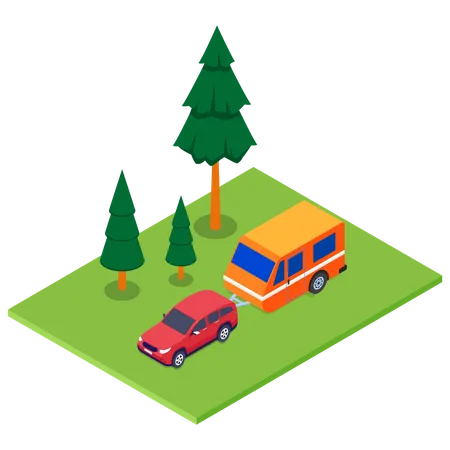 Moving van  Illustration