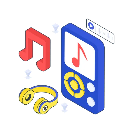 Mp3 Player  Illustration