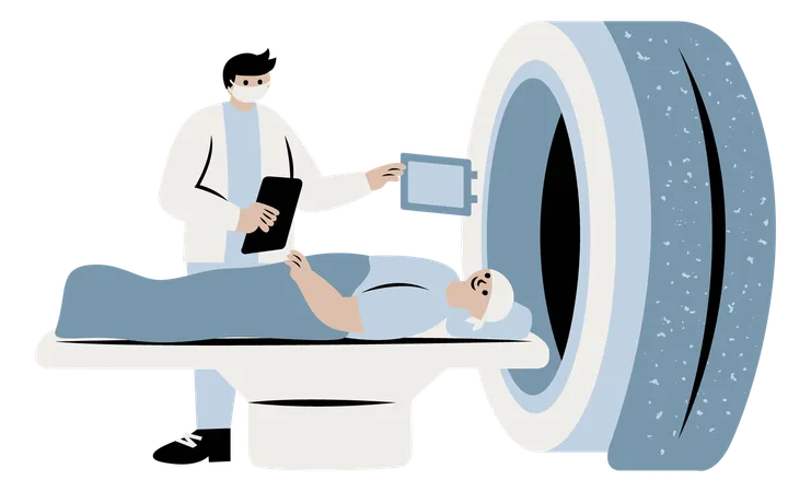 MRI machine  Illustration