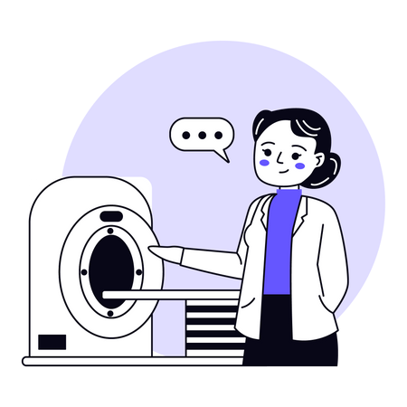 MRI Machine  Illustration