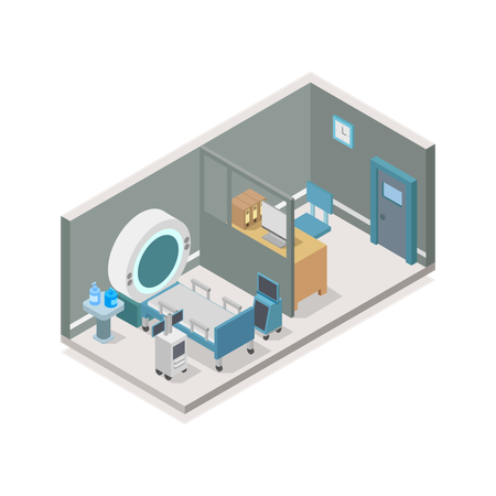 MRI Room  Illustration