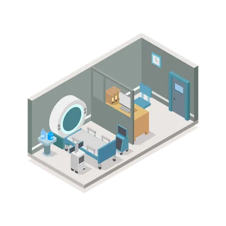 MRI Room  Illustration