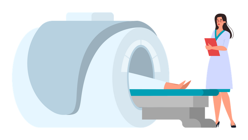 MRI scan  Illustration