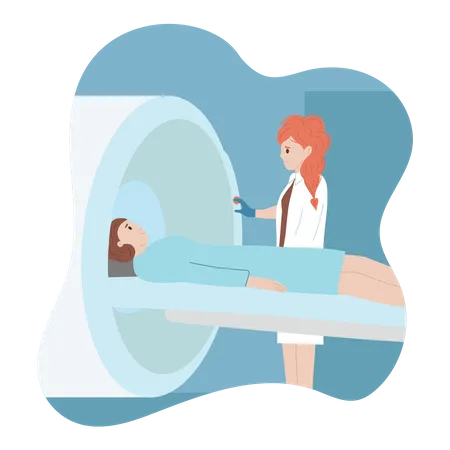 Mri scanning  Illustration