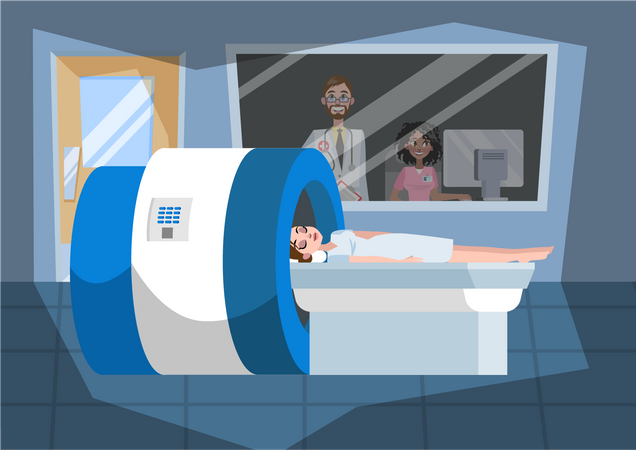 MRI test Illustration