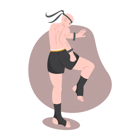 Muay Thai Martial arts  Illustration