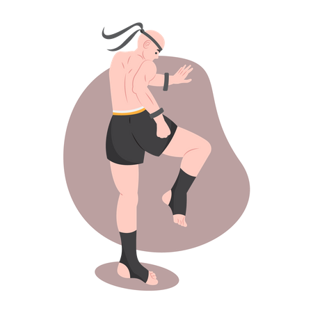 Muay Thai Martial arts  Illustration