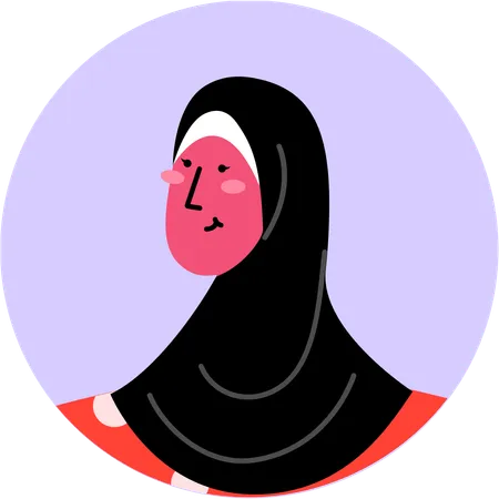 Mulher muçulmana  Ilustração