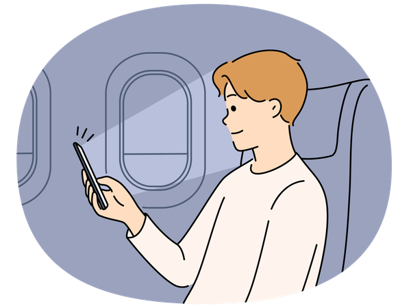 Müder Mann schläft ein, während er auf der Couch am Laptop arbeitet  Illustration