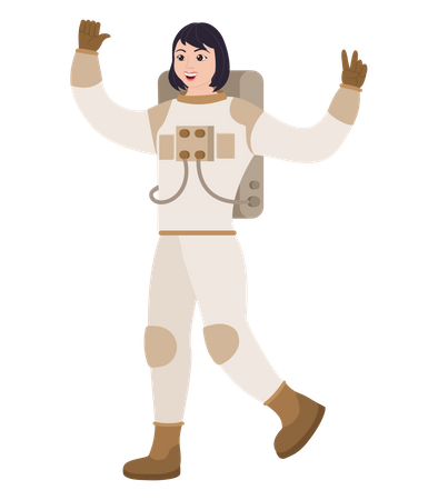 Mujer astronauta  Ilustración