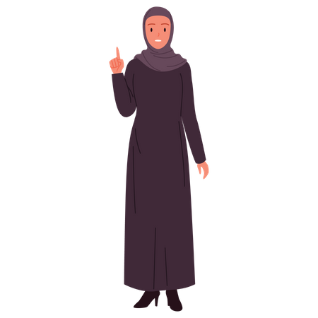 Mujer de negocios árabe  Ilustración