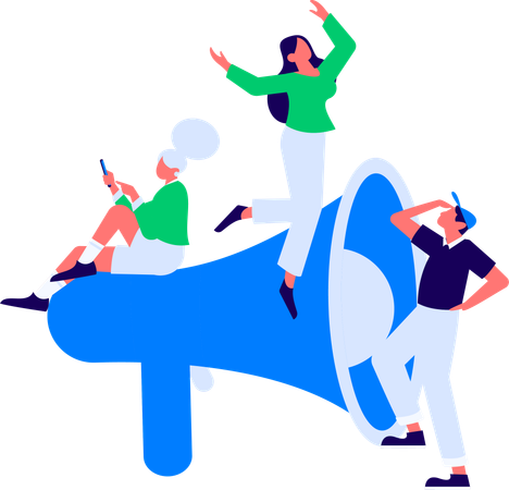 Mujer de negocios con idea  Ilustración