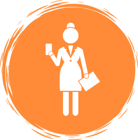 Mujer de negocios  Ilustración