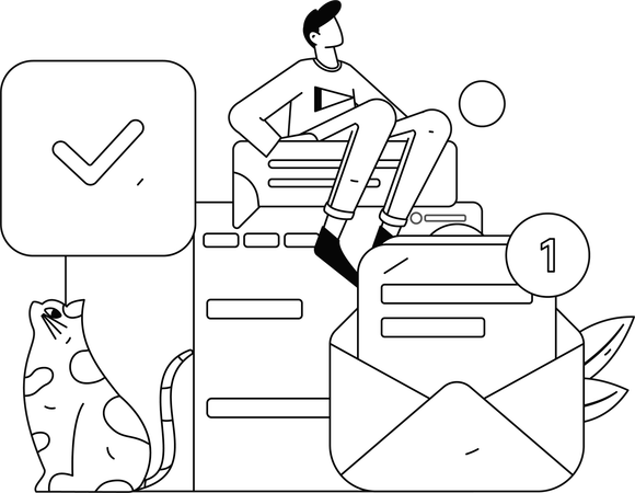 Mujer de negocios trabajando en el crecimiento del negocio  Ilustración