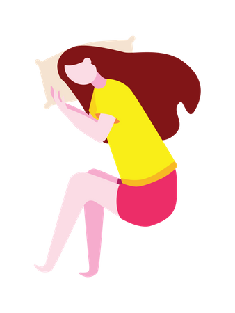 Mujer durmiendo  Illustration