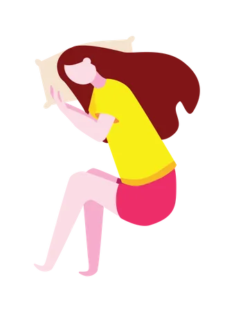 Mujer durmiendo  Illustration