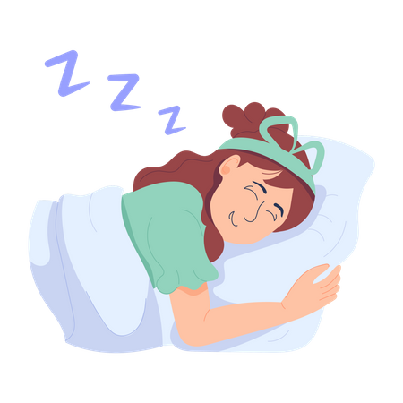 Mujer dormida  Ilustración