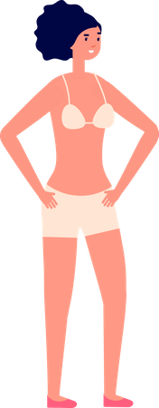 Mujer en bikini  Ilustración