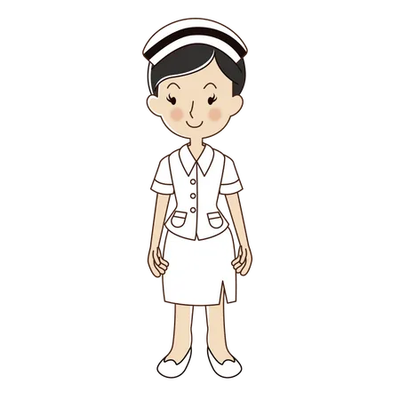 Mujer enfermera  Ilustración