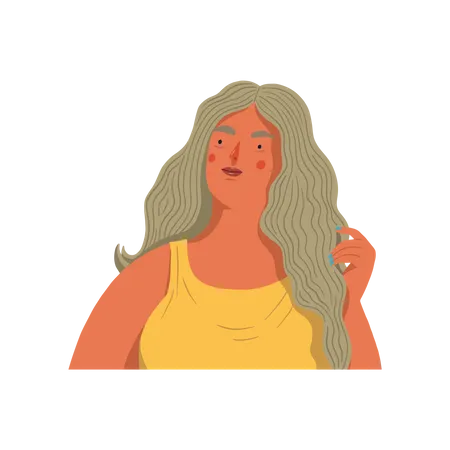 Mujer anciana  Illustration