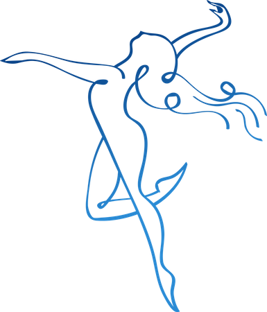 Gimnasta femenina  Ilustración