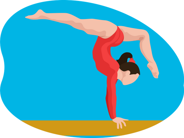 Gimnasta femenina  Ilustración