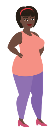 Mujer gorda  Ilustración