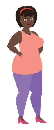 Mujer gorda  Ilustración