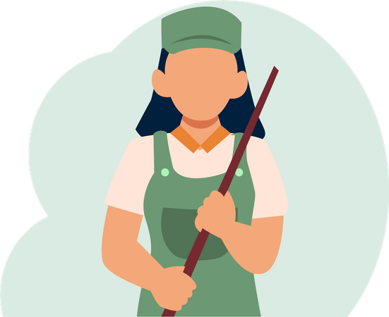 Mujer agricultora  Ilustración