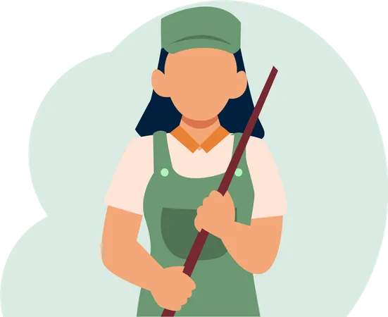 Mujer agricultora  Ilustración