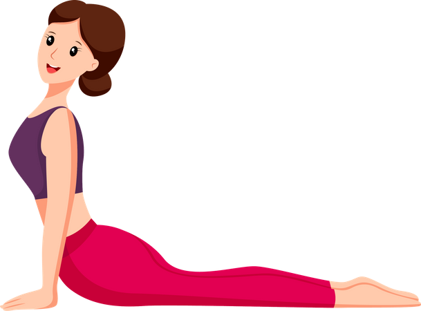 Mujer haciendo meditación  Illustration