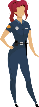 Mujer policía  Ilustración