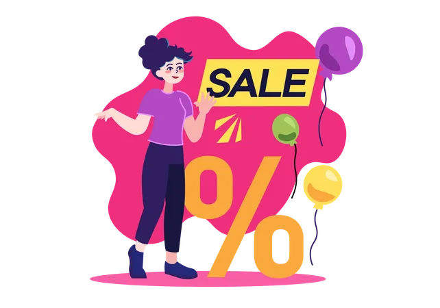 Tiendas de mujer de compras en venta  Illustration