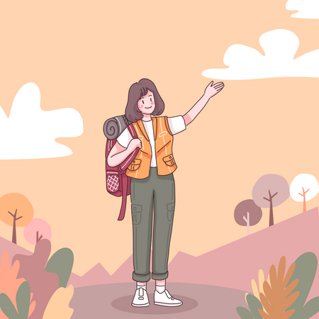 Viajera  Ilustración