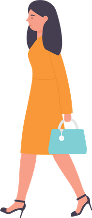 Mulher andando  Ilustração