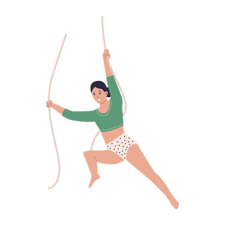 Artistas de circo feminino  Ilustração