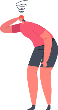 Mulher confusa  Ilustração