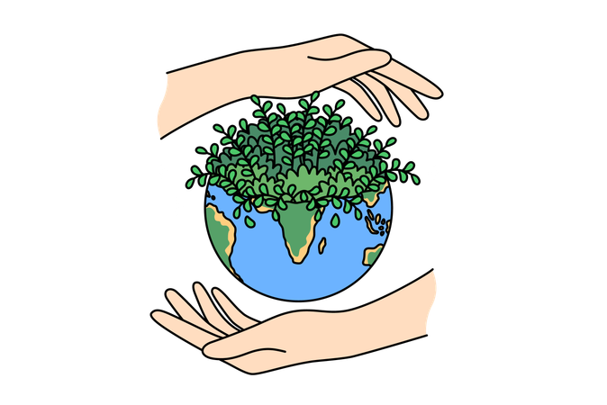 Mulher cultiva mais plantas  Ilustração