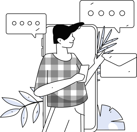 Mulher de negócios trabalhando no laptop  Ilustração